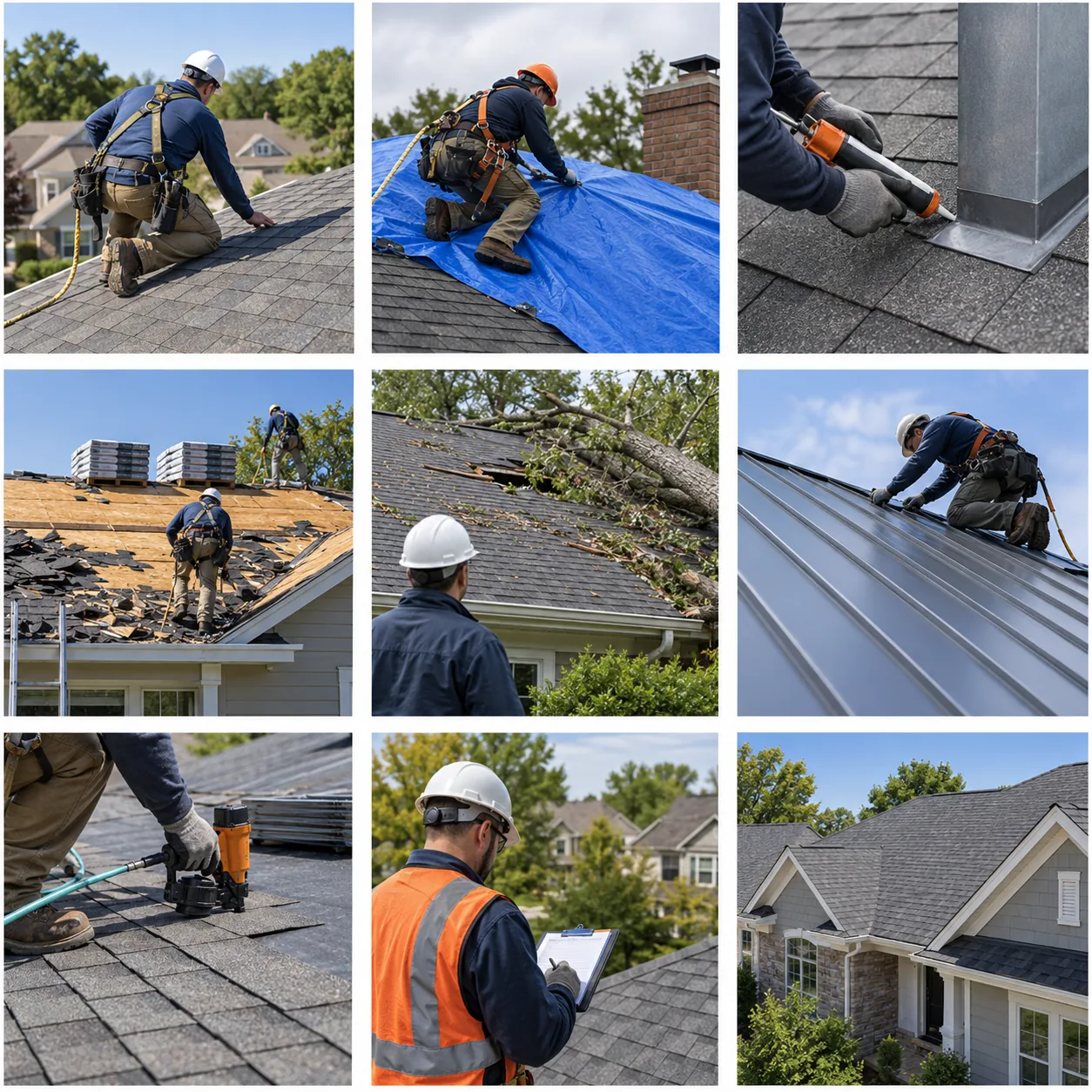 Service example showing Roofing